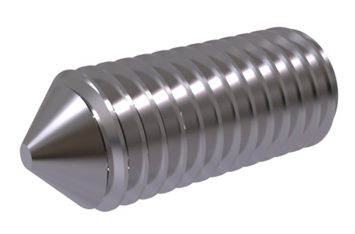 Hexagon socket set screws with cone point (ISO 4027)